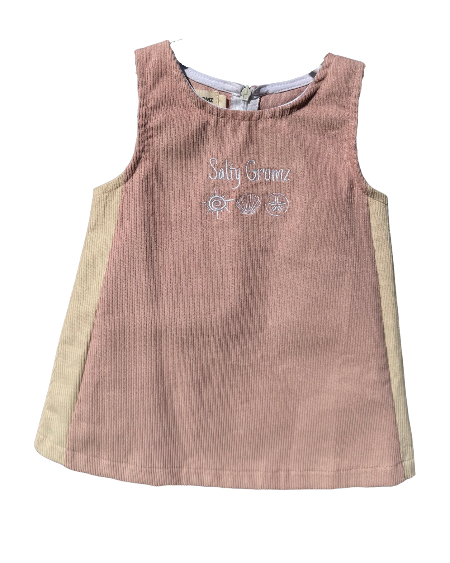 SEASHELL CORDUROY DRESS