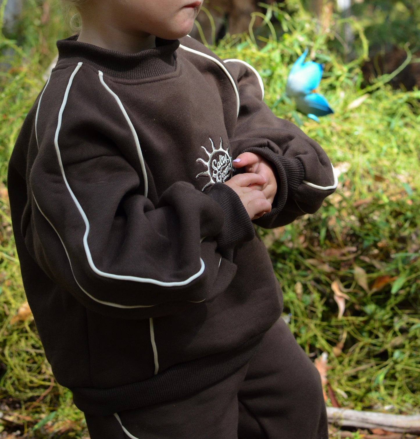 CHOCCY BROWN CREWNECK JUMPER