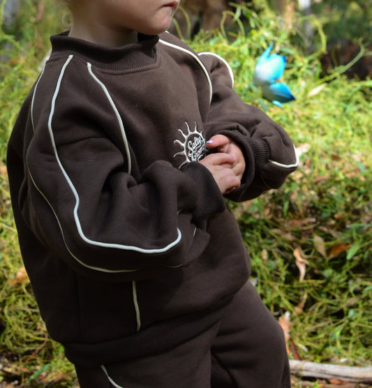 CHOCCY BROWN CREWNECK JUMPER