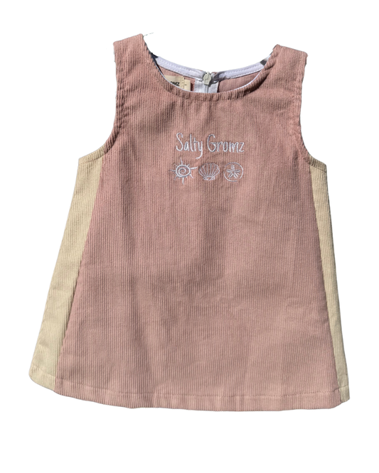 SEASHELL CORDUROY DRESS