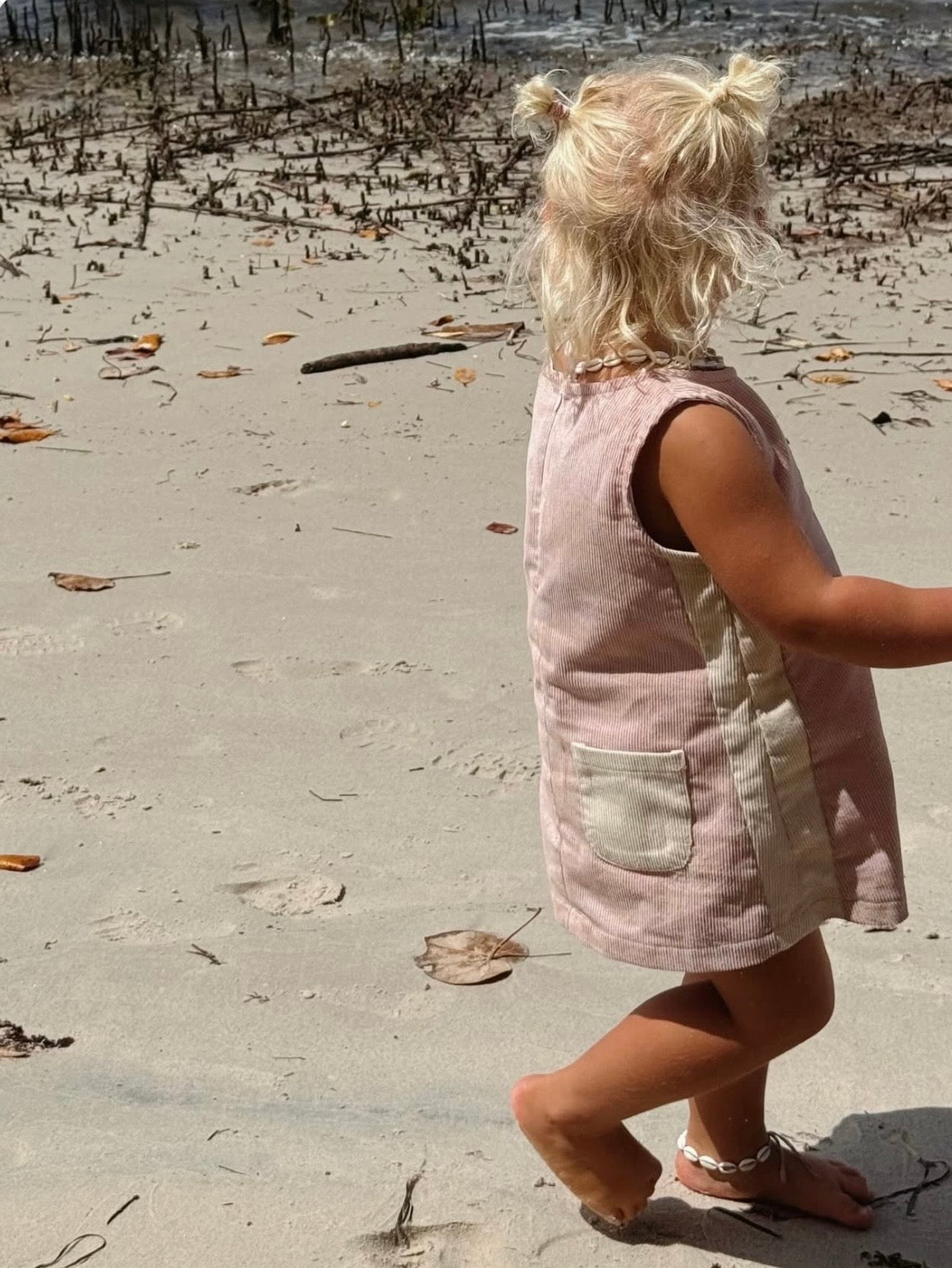 SEASHELL CORDUROY DRESS