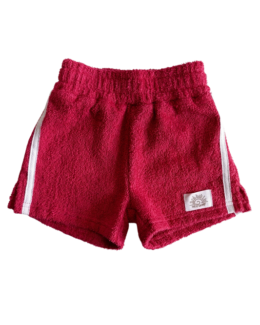 PRE ORDER Cali Terry Towel Shorts - Plum